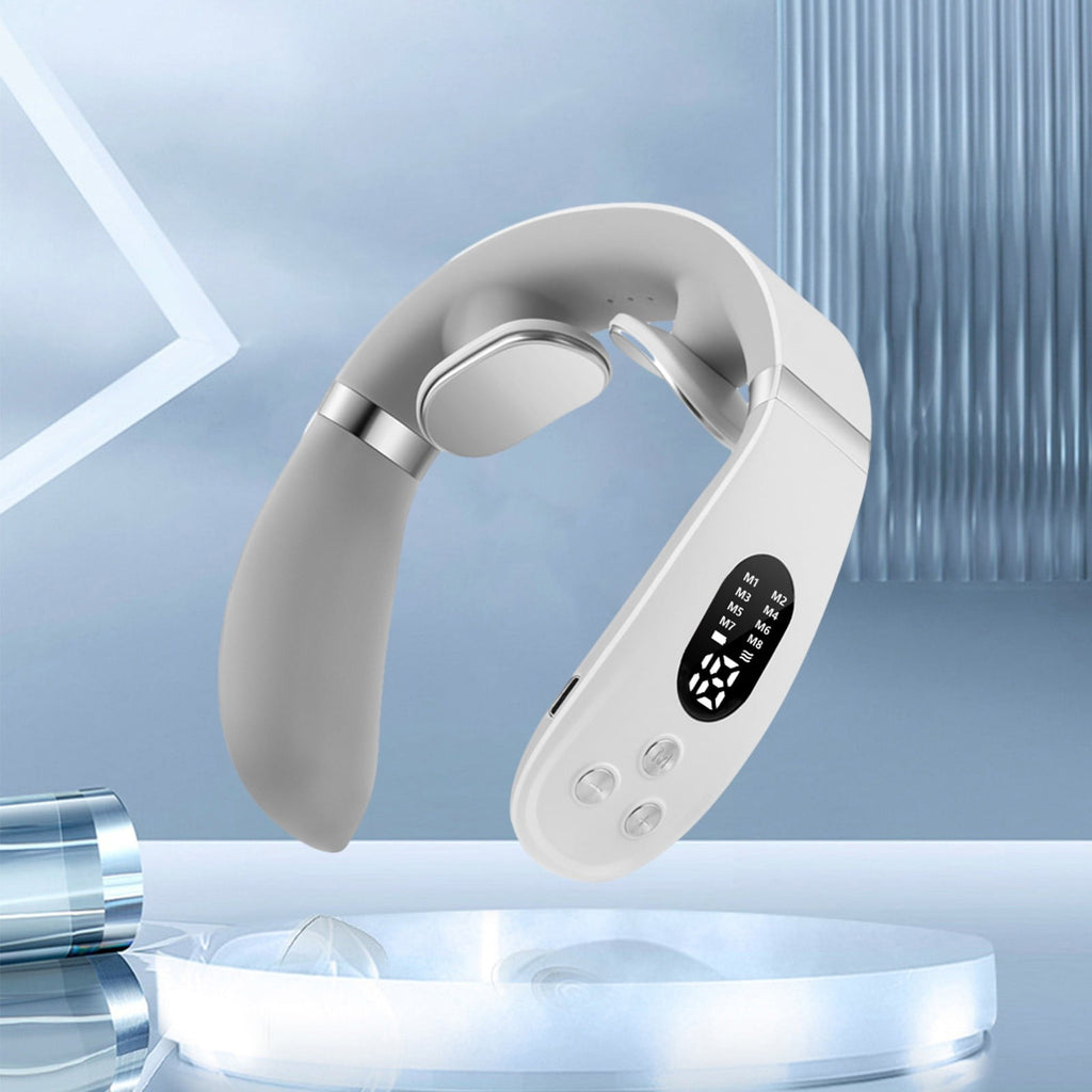 Portable electric neck massager